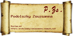 Podolszky Zsuzsanna névjegykártya